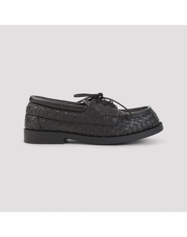 [해외직구][D14]보테가 베네타 876072V6TG1 2006 ESPRESSO 남성 로퍼 레이스업슈즈 Bottega Veneta Pier Intrecciato Boat Shoes