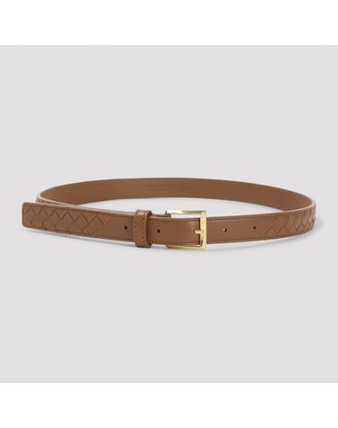 [해외직구][D14]BOTTEGA VENETA 871643V0HW5 2443 TANNIN 여성 벨트 허리띠 Bottega Veneta Leather Belt