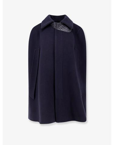 [해외직구][N85]보테가 베네타 A007BC 여성 자켓 블레이저 코트 패딩 BOTTEGA VENETA Wool and cashmere cape with Intrecciato leather detail