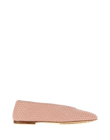 [해외직구][X45]보테가 베네타 837887V4VE0 5146 여성 플랫슈즈 발레리나슈즈 메리제인 Pink leather Rosa ballerinas