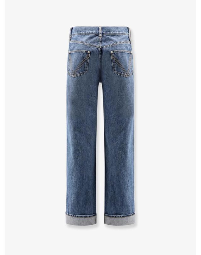 보테가 베네타 [해외직구][N85]보테가 베네타 831605 남성 데님 청바지 진 BOTTEGA VENETA Wide leg jeans with turn up 착용컷