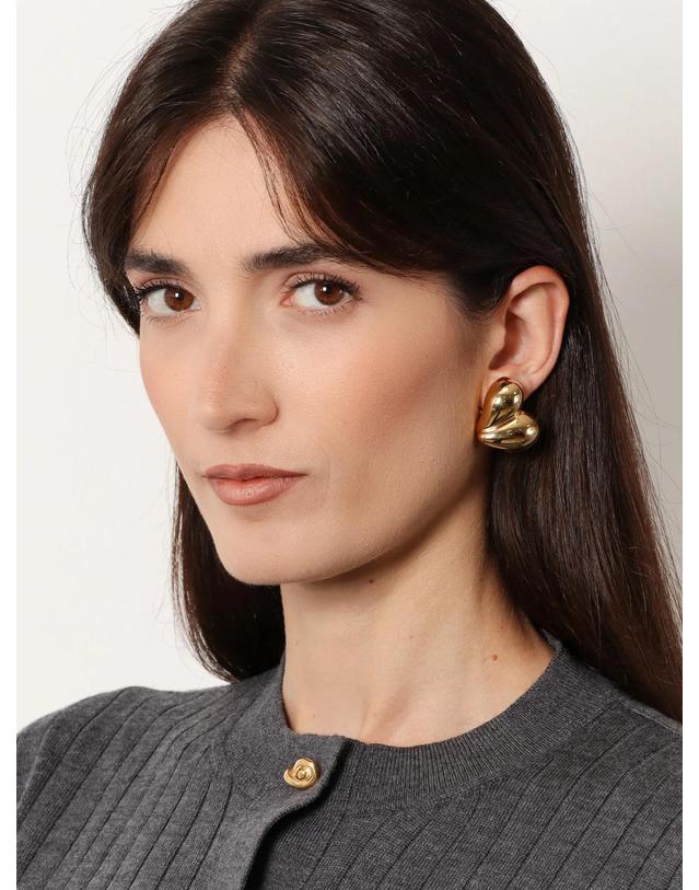 보테가 베네타 [해외직구][N85]BOTTEGA VENETA 838156 여성 팔찌 목걸이 반지 주얼리 BOTTEGA VENETA Silver earrings 착용컷