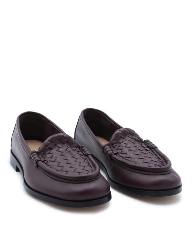 보테가 베네타 [해외직구][Q11]보테가 베네타 876126VBSDO6176 여성 플랫슈즈 BROWN LEATHER FLATS 착용컷