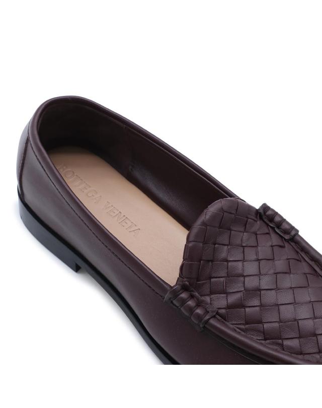 보테가 베네타 [해외직구][Q11]보테가 베네타 876126VBSDO6176 여성 플랫슈즈 BROWN LEATHER FLATS 착용컷