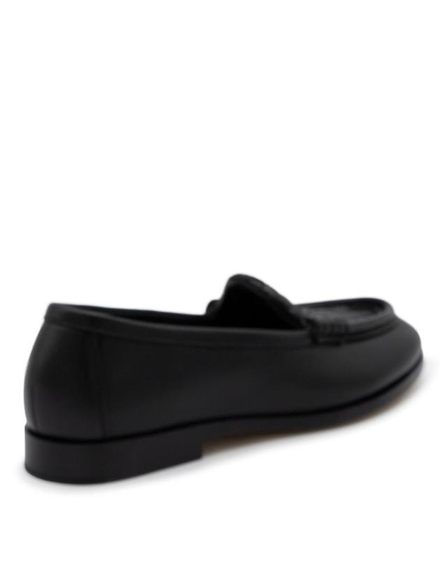 보테가 베네타 [해외직구][Q11]보테가 베네타 876126VBSDO1000 여성 플랫슈즈 BLACK LEATHER FLATS 착용컷