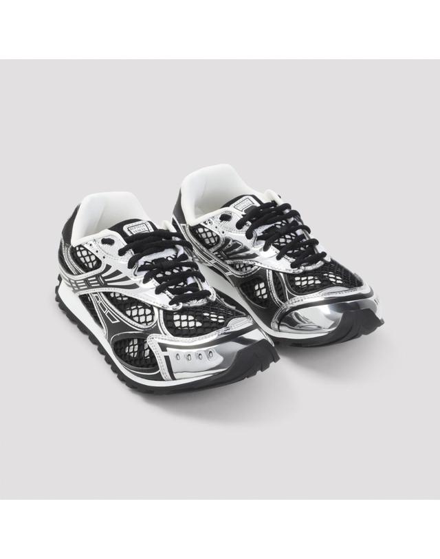 보테가 베네타 [해외직구][D14]보테가 베네타 741357V2X40 1350 BLACK SILVER 남성 스니커즈 슬립온 Bottega Veneta Orbit Sneakers 착용컷