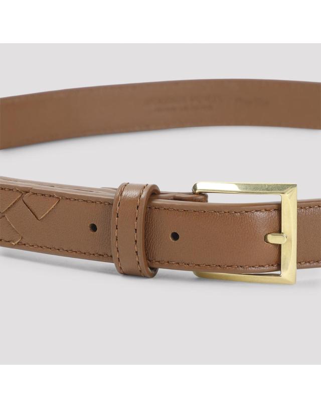 보테가 베네타 [해외직구][D14]BOTTEGA VENETA 871643V0HW5 2443 TANNIN 여성 벨트 허리띠 Bottega Veneta Leather Belt 착용컷