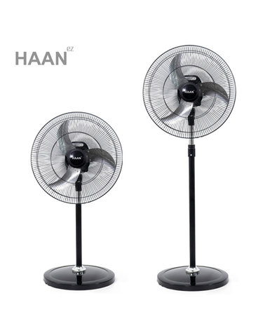 [한경희] 24인치 블랙에디션 5단풍속 스탠드 대형 업소용 선풍기 HAAN-BF1024