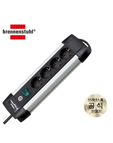 [브레넨스툴] 프리미엄 알루라인 고용량 멀티탭 4구 1.8m