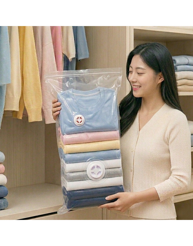 홈앤시스 1+1 무배 공간술사 빠르고 간편한 진공 압축백 필수템 착용컷
