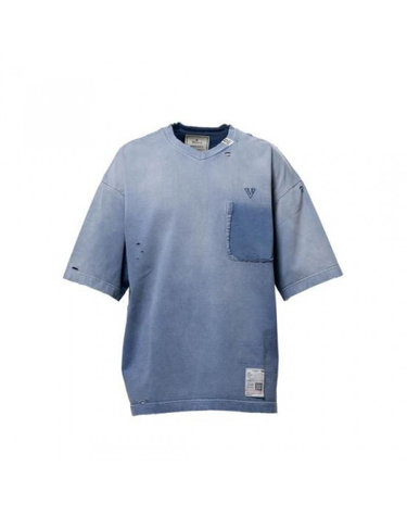 [명품]라프리마 메종 미하라 야스히로 썬 페이디드 라이크 브이넥 반팔 J16TS802 NAVY