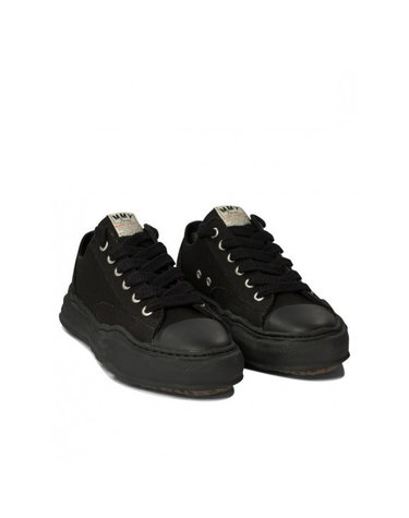 [명품]라프리마 메종 미하라 야스히로 피터슨 OG솔 캔버스 로우 스 A01FW702 BLACK/BLACK