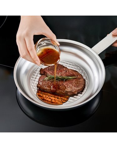 [Lemade] 르메이드 4세대 오일키퍼 무연마제 통5중 스텐 316 스테인리스 스텐팬 24cm
