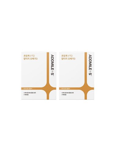 [ADDMILES] 애드마일스 초임계 알티지(rTG) 오메가3 30캡슐 x 2세트