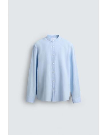 자라 린넨 코튼 긴팔 셔츠 스카이블루 1063/412/403 SKY BLUE