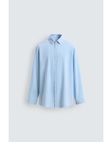 자라 논아이론 슬림핏 긴팔 셔츠 스카이블루 4408/147/437 LIGHT SKY BLUE