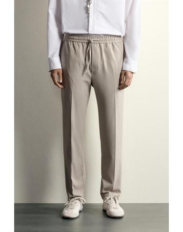 자라 이지케어 조거 웨이스트 팬츠 0347/890/708 LIGHT TAN