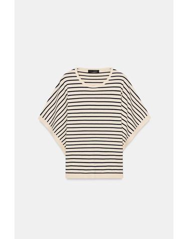 자라 스트라이프 라운드넥 반팔 니트 탑 3433/004/104 STRIPED