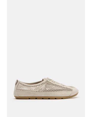 자라 메쉬 풀탭 스니커즈 5221/710/002 ECRU WHITE