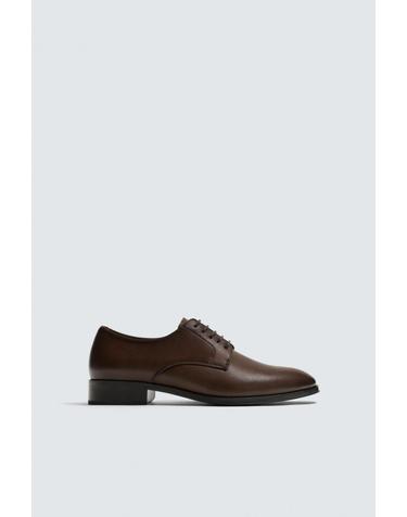 자라 클래식 브라운 레더 포멀 더비슈즈 2400/720/700 BROWN
