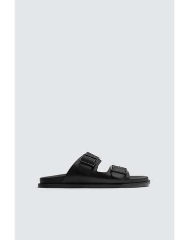 자라 더블 스트랩 버클 샌들 블랙 2703/720/800 BLACK