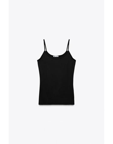 자라 폴리아미드 파인 스트랩 탑 3905/532/800 BLACK