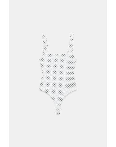 자라 스트레치 도트 바디수트 5039/373/064 BLACK / WHITE