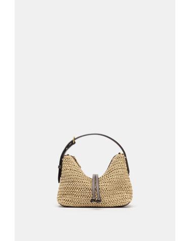 자라 브레이드 라피아 미니 버킷백 6084/710/111 LIGHT BEIGE