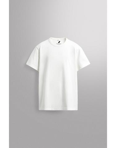 자라 헤비 코튼 릴랙스핏 반팔 티셔츠 8054/326/250 WHITE