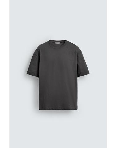 자라 헤비 코튼 베이직 반팔 티셔츠 1887/410/898 DARK ANTHRACITE