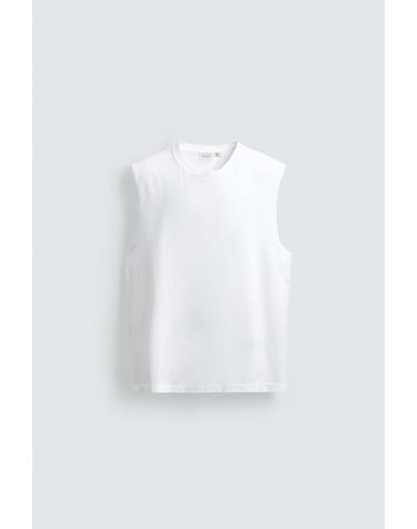 자라 경량 릴랙스핏 코튼 탱크탑 4231/414/250 WHITE