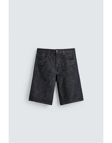 자라 와이드 배기핏 데님 버뮤다 쇼츠 8062/417/405 INDIGO