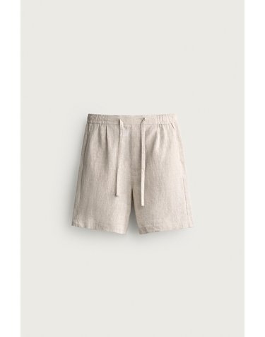자라 린넨 릴렉스핏 버뮤다 반바지 5070/903/052 LIGHT BEIGE
