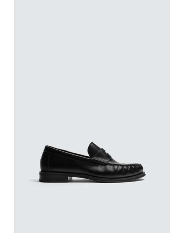 자라 레더 페니 로퍼 2678/720/800 BLACK