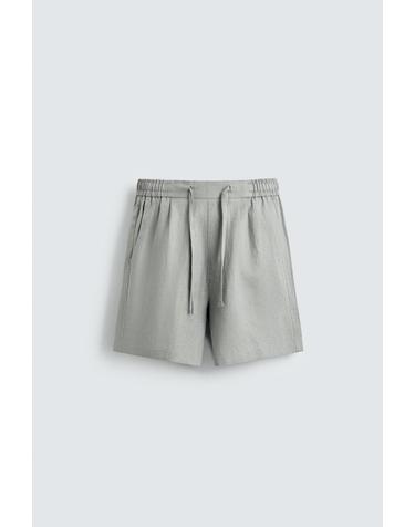 자라 릴렉스핏 린넨 버뮤다 반바지 5070/903/811 LIGHT GREY