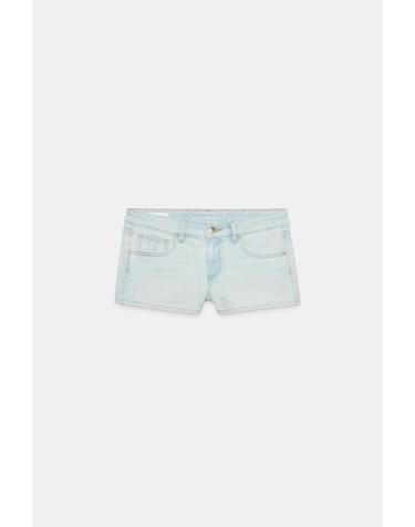 자라 로우라이즈 미니 데님 반바지 6045/009/406 LIGHT BLUE