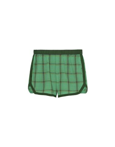 자라 체크 테이핑 버뮤다 반바지 0881/224/500 GREEN