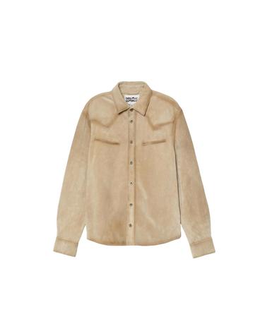 자라 레귤러핏 스웨이드 레더 오버셔츠 2521/404/737 BROWN / TAUPE
