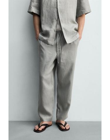 자라 100% 린넨 릴렉스핏 팬츠 5070/902/811 LIGHT GREY
