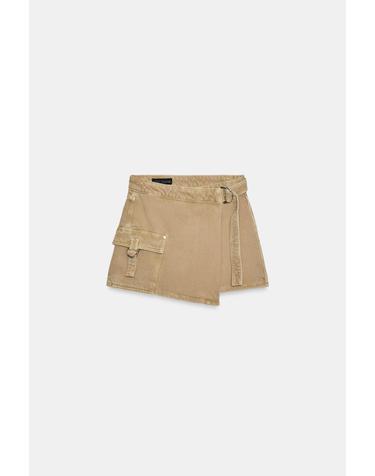 자라 카고 랩 미니 스커트 팬츠 8228/040/711 SAND