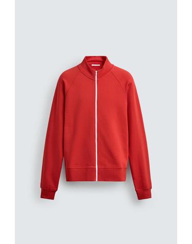 자라 릴렉스핏 하이넥 집업 스웨트셔츠 3992/495/600 RED
