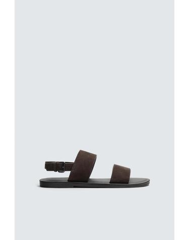 자라 레더 스트랩 플랫 샌들 2781/720/700 BROWN