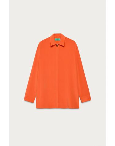 자라 마리사 베렌슨 x 100% 실크 셔츠 4786/123/675 RED / ORANGE