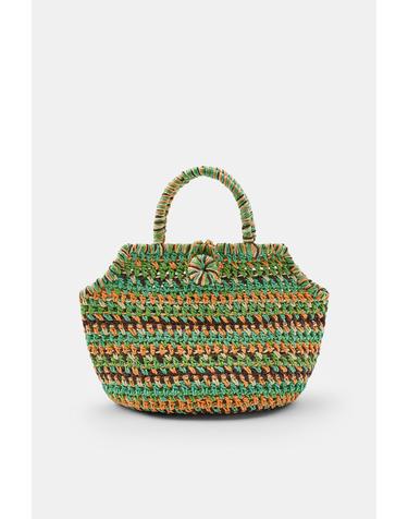 자라 스트라이프 브레이드 미니 바스켓백 0653/200/330 MULTICOLOURED