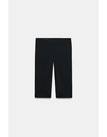 자라 미드라이즈 카프리 팬츠 4661/452/800 BLACK