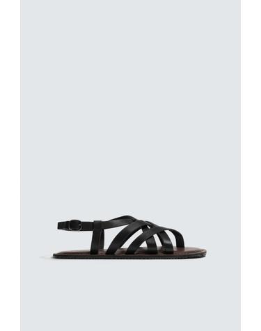 자라 멀티 스트랩 레더 플랫 샌들 2797/720/800 BLACK