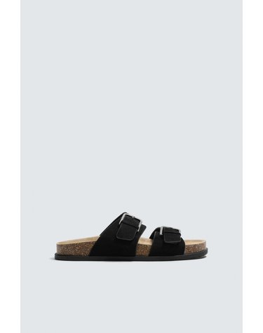 자라 스플릿 스웨이드 더블 버클 샌들 2706/720/800 BLACK