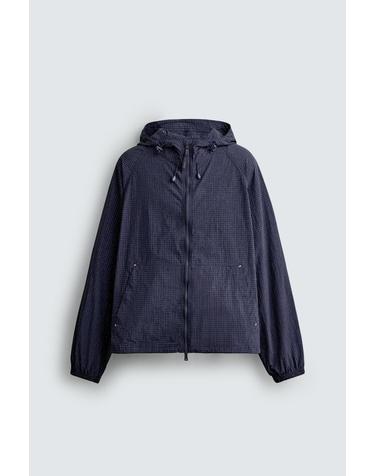 자라 후드 테크니컬 바람막이 자켓 3918/304/401 NAVY BLUE