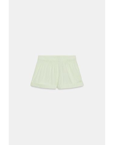 자라 스트라이프 포플린 턴업 반바지 1255/504/131 GREEN/WHITE