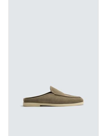 자라 스웨이드 레더 뮬 로퍼 2775/720/131 TAUPE GREY